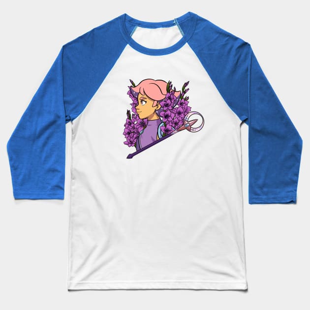 Gladiolus Glimmer Baseball T-Shirt by NightGlimmer